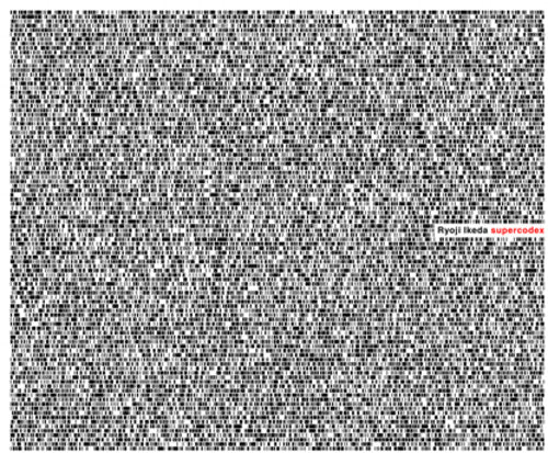 the album cover for Ryoji Ikeda - Supercodex