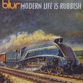 the album cover for Blur - Modern Life Is Rubbish
