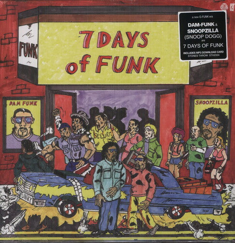 the album cover for 7 Days Of Funk (Dam Funk & Snoop) - 7 Days Of Funk [Vinyl]
