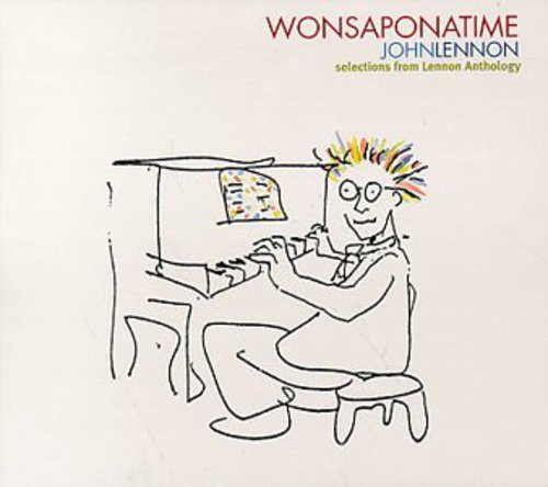 the album cover for John Lennon - Wonsaponatime