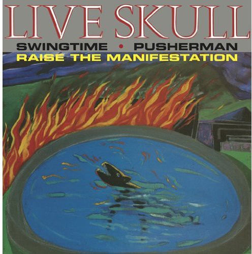 the album cover for Live Skull - Pusherman