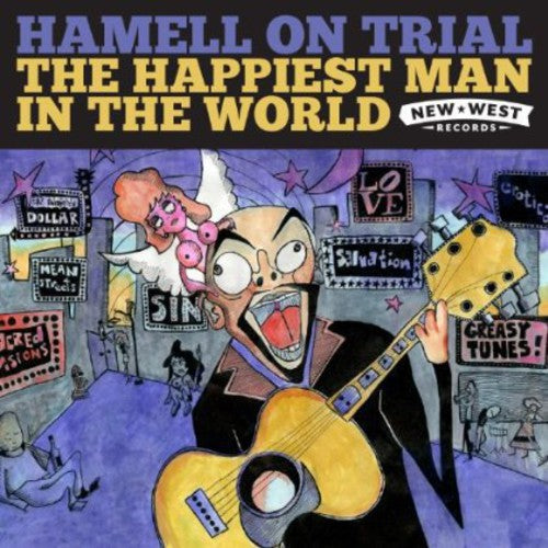 the album cover for Hamell On Trial - Happiest Man in the World