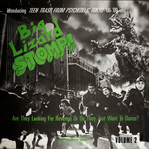 the album cover for Big Lizard Stomp! Teen Trash From Psychedelic Tok - Big Lizard Stomp 2: Teen Trash from / Various