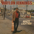the album cover for Waylon Jennings - White Lightnin