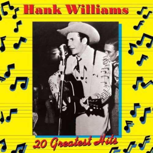 the album cover for Hank Williams - 20 Greatest Hits 1