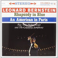 the album cover for Gershwin / Bernstein - Rhapsody in Blue: An American in Paris