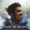 the album cover for Blu & Exile - Below the Heavens (Blue & White Marble Vinyl)