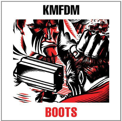 the album cover for KMFDM - Boots