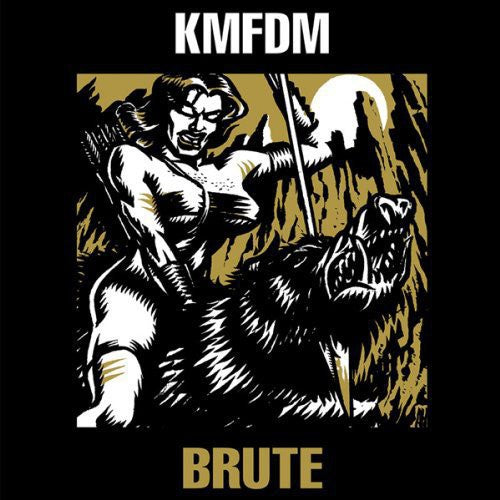 the album cover for KMFDM - Brute