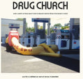 the album cover for Drug Church - Party At Dead Man's B/W Selling Drugs From Your Mom's Condo