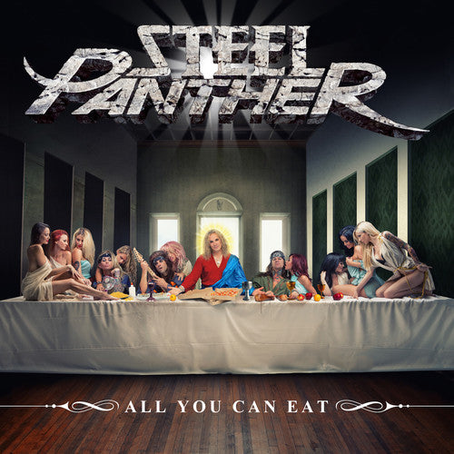 the album cover for Steel Panther - All You Can Eat