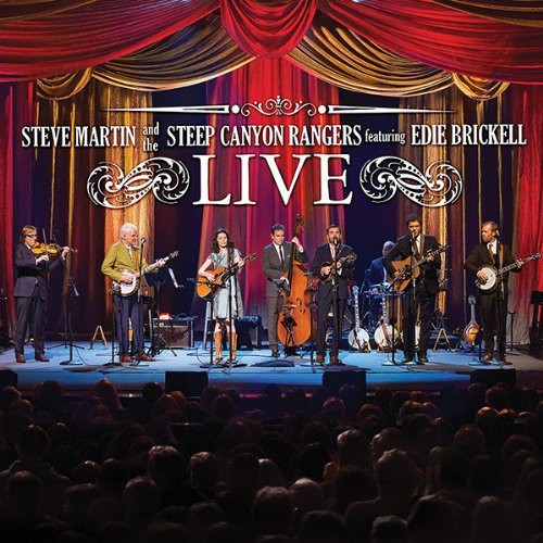the album cover for Edie Brickell - Steve Martin & The Steep Canyon Rangers Featuring Edie Brickell Live [CD+Blu-Ray]