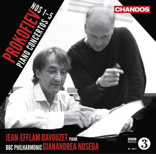 the album cover for Jean-Efflam Bavouzet - Prokofiev Piano Concertos Nos. 1-5
