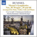 the album cover for Uwe Grodd - Mozart's Symphonies 1: Nos. 38 Prague / 39 & 40