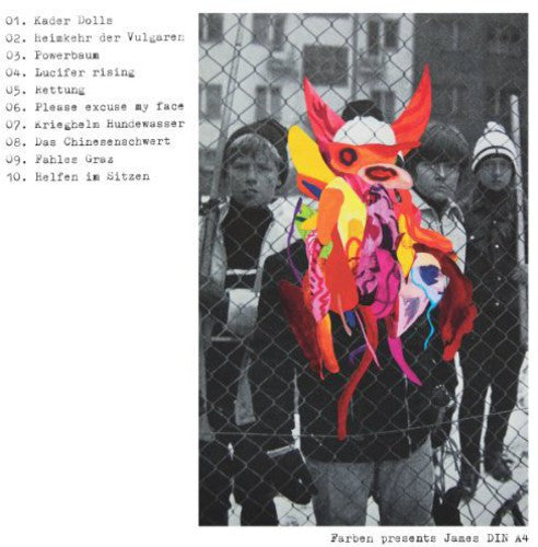 the album cover for Farben & James Din A4 - Farben Presents James Din A4