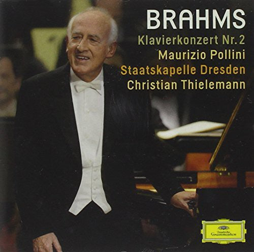 the album cover for Brahms / Pollini / Thielemann / Staatskapelle Dres - Klavierkonze
