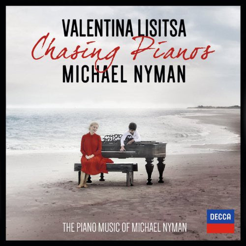 the album cover for Valentina Lisitsa - Chasing Pianos: The Piano Music of Miachael Nyman
