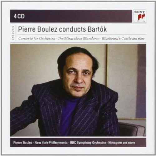 the album cover for Pierre Boulez - Pierre Boulez Conducts Bartok