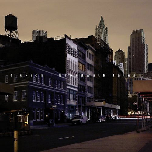 the album cover for Fluxion - Broadwalk Tales