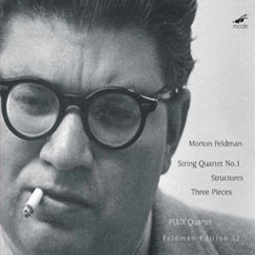 the album cover for Feldman / Flux Quartet - String Quartet No.1 / Three Pieces / Structures