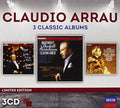 the album cover for Claudio Arrau - Three Classic Albums