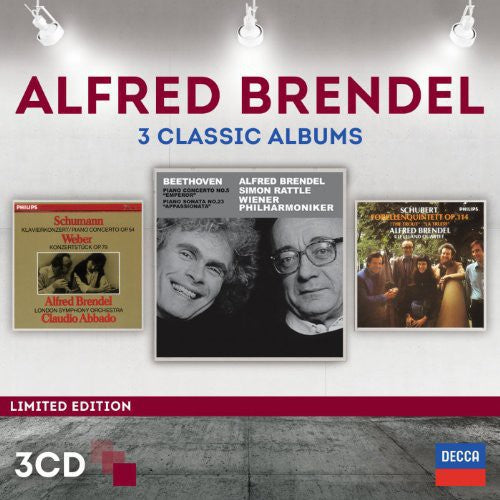 the album cover for Claudio Arrau - Three Classic Albums