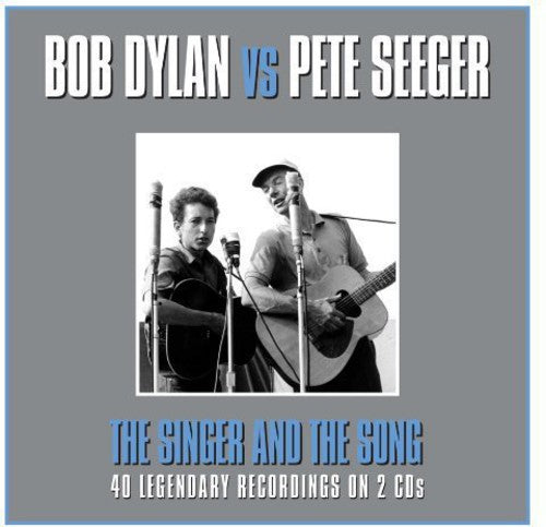 the album cover for Pete Seeger / Dyaln,Bob - Singer & the Song
