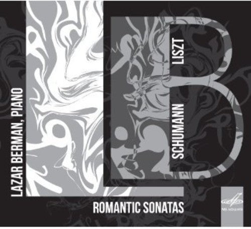 the album cover for Schumann / Liszt - Romantic Sonatas Played By Lazar Berman