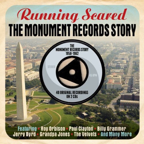 the album cover for Running Scared - Monument Records Story 1958-62