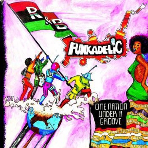 the album cover for Funkadelic - One Nation Under a Groove