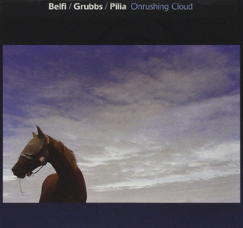 the album cover for Andrea Belfi / Grubbs,David / Pilia,Stefano - Onrushing Gold