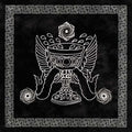 the album cover for BURIAL HEX - In Psychic Defense