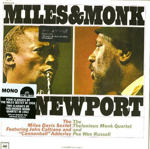 the album cover for Miles Davis - Miles & Monk At Newport (Hol)