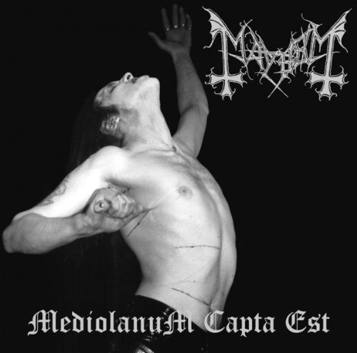 the album cover for Mayhem - Mediolanium Capta Est