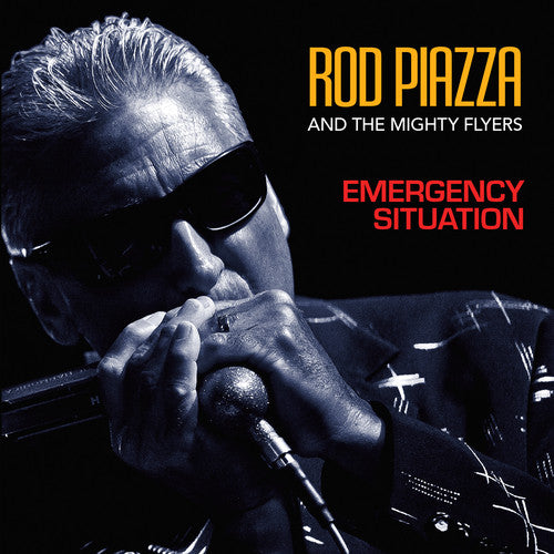 the album cover for Rod Piazza & The Mighty Flyers - Emergency Situation