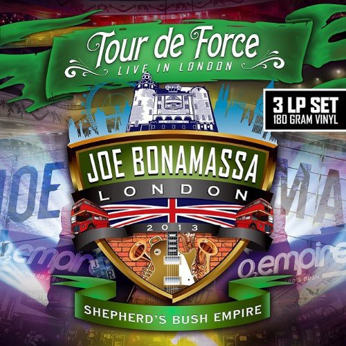 the album cover for Joe Bonamassa - Tour de Force-Shepherd? Bush Empire