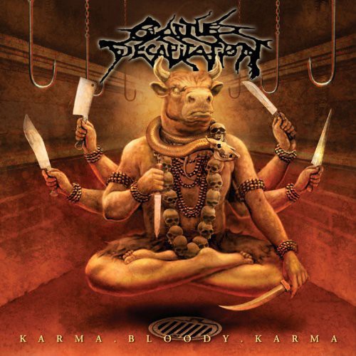 the album cover for Cattle Decapitation - Karma.Bloody.Karma