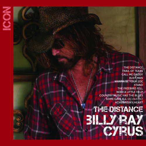 the album cover for Billy Ray Cyrus - Icon: The Distance