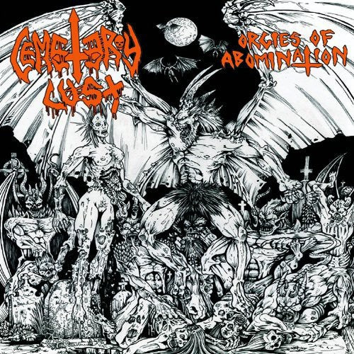 the album cover for Cemetery Lust - Orgies of Abomination
