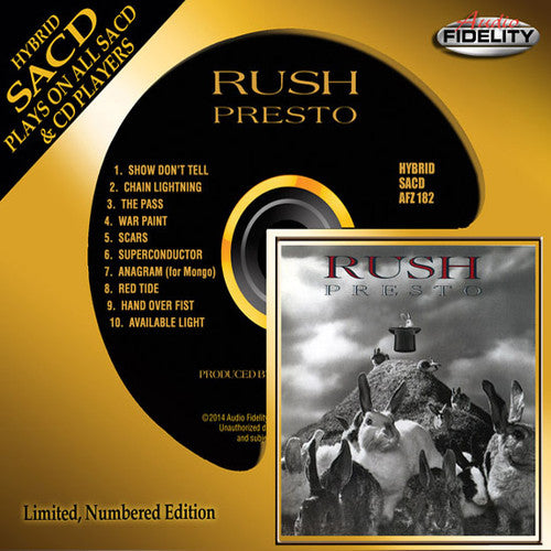 the album cover for Rush - Presto