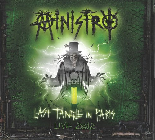 the album cover for Ministry - Last Tangle In Paris - Live 2012 DeFiBrilLaTouR [Vinyl]