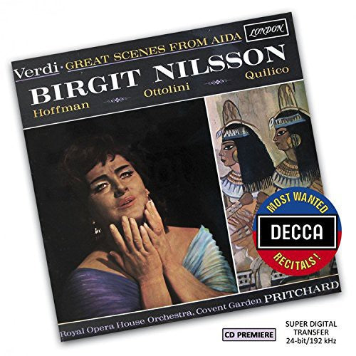 the album cover for BIRGIT NILSSON - Most Wanted Recitals: Verdi - Great Scenes from