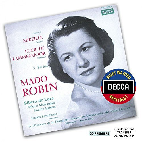 the album cover for Mado Robin - Most Wanted Recitals: Mado Robin - Extraits de