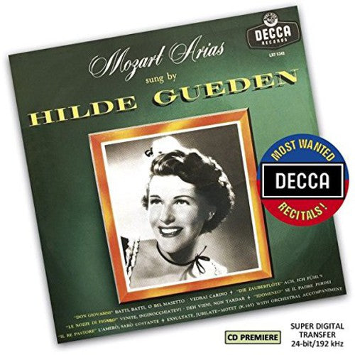 the album cover for Gueden / Erede / Krass / Wiener Philharmoniker - Most Wanted: Recitals Mozart Arias Sung By Hilde