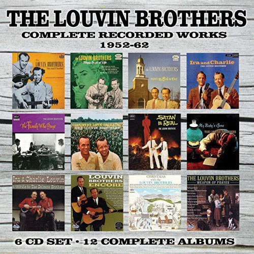 the album cover for Louvin Brothers - Complete Recorded Works: 1952-1962