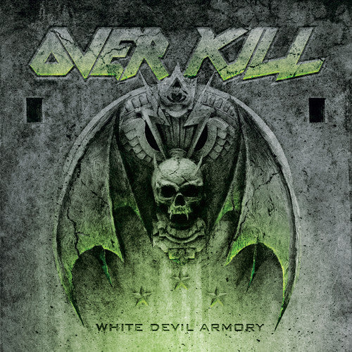 the album cover for Overkill - White Devil Armory