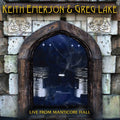 the album cover for Keith Emerson & Greg Lake - Live from Manticore Hall