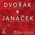 the album cover for Dvorak - Symphony No. 8 / Symphonic Suite from