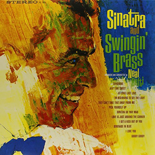 the album cover for Frank Sinatra - Sinatra & Swingin Brass