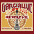 the album cover for Jerry Garcia - GarciaLive Vol.4 - March 22nd 1978 Veteran's Hall